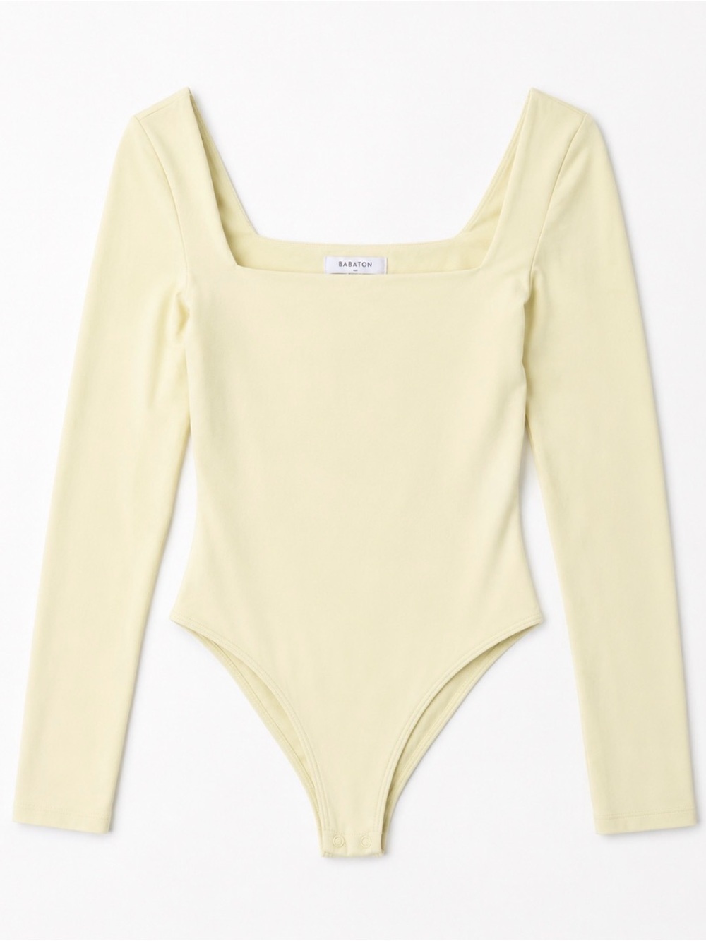 Aritzia Babaton Contour Thong Bodysuit XS Yellow Lime